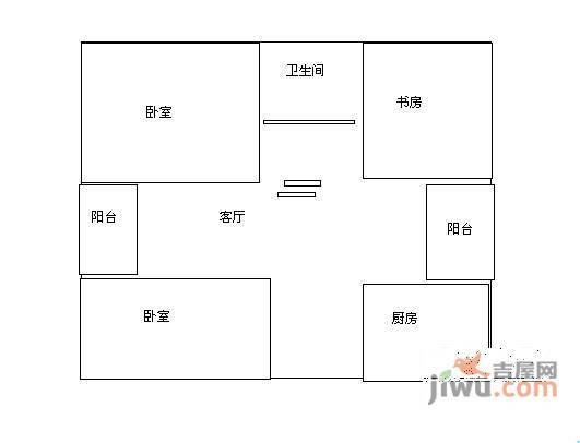 美之国花园3室2厅1卫130㎡户型图