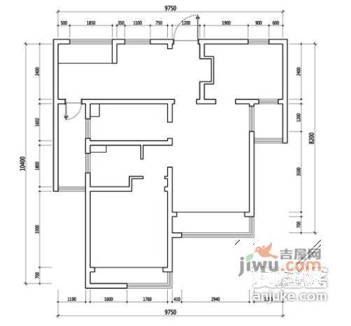 新未来花园潇邦东区3室2厅1卫115㎡户型图