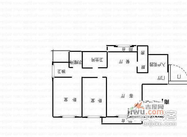 新未来花园潇邦东区2室2厅2卫113㎡户型图