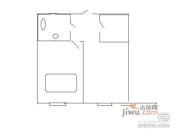 嘉和丽园1室1厅1卫62㎡户型图
