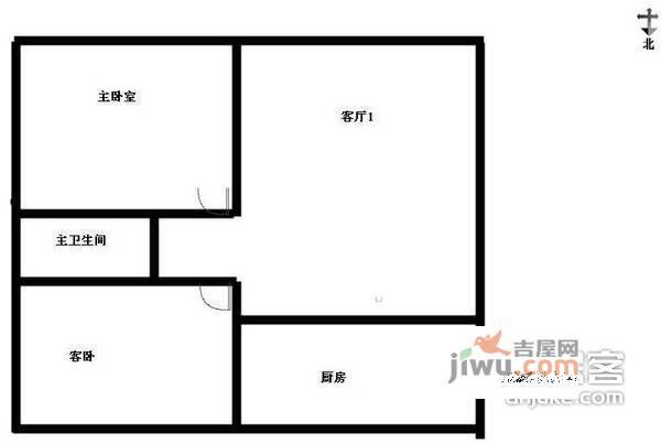 棕榈湾尼盛山庄2室2厅1卫103㎡户型图