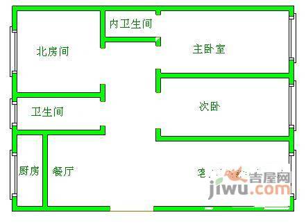 苏香名园5室2厅2卫198㎡户型图