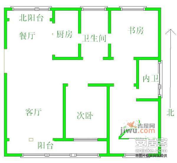 香城花园四期3室2厅2卫200㎡户型图