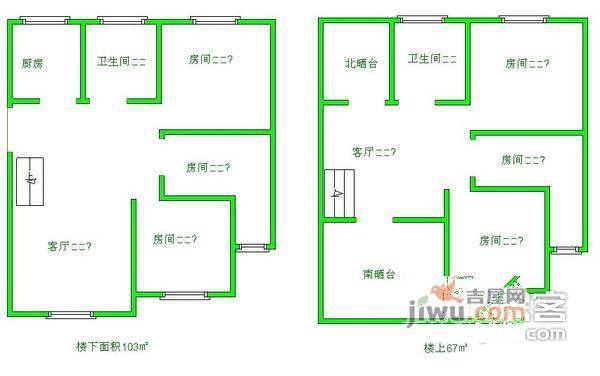 湖畔天城5室2厅2卫200㎡户型图