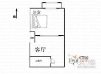 上城2室2厅2卫87㎡户型图