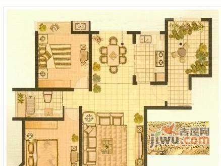 佳林花苑大地之歌3室3厅3卫210㎡户型图