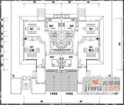 伊顿花园5室3厅3卫432㎡户型图