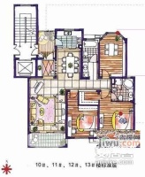 伊顿花园3室2厅2卫200㎡户型图