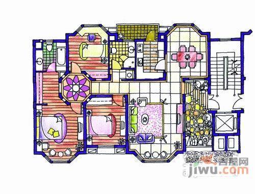 伊顿花园5室3厅3卫432㎡户型图