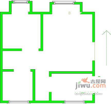 华美家园2室2厅1卫81㎡户型图