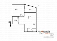 凯翔国际广场1室2厅1卫户型图