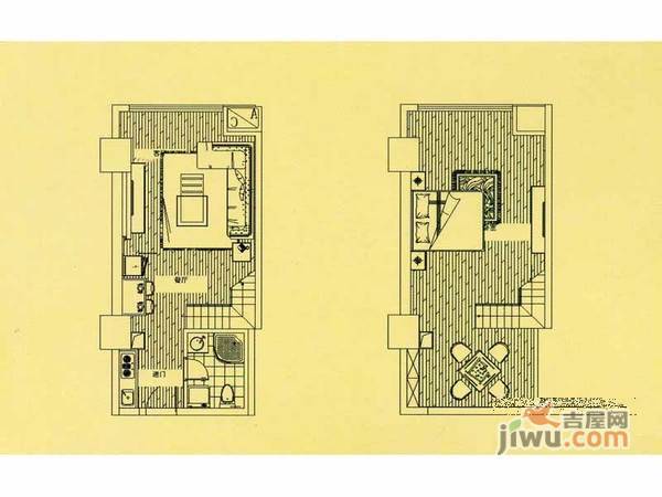 凯翔国际广场1室1厅1卫51㎡户型图