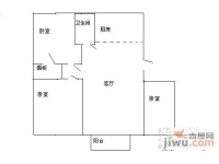 南亚花园3室2厅1卫114㎡户型图