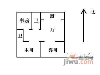 永林新村一区3室1厅1卫90㎡户型图