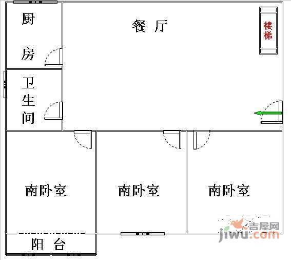 梅花新村5室2厅2卫户型图