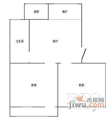 梅花新村3室1厅2卫110㎡户型图