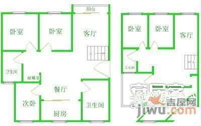 新康花园5室3厅3卫211㎡户型图