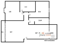 湘城嘉园2室2厅2卫户型图