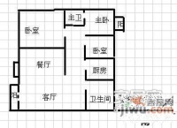 香海西岸3室2厅2卫130㎡户型图