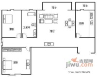 巴黎香榭3室2厅2卫150㎡户型图