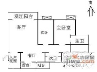 银州公寓3室2厅2卫户型图