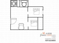楚湘公寓2室2厅1卫89㎡户型图