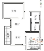 广夏新村3室1厅1卫71㎡户型图
