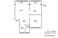 荷花苑小区2室2厅1卫92㎡户型图