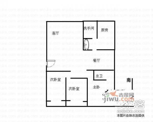 仁和家园3室2厅2卫140㎡户型图