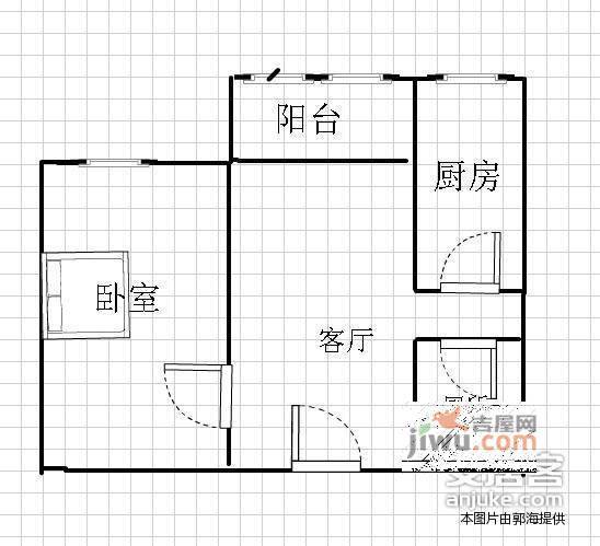 欧园1室1厅1卫64㎡户型图