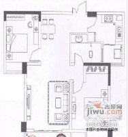 凯乐湘园2室2厅1卫101㎡户型图