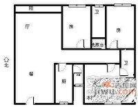 翡翠林居3室2厅2卫140㎡户型图