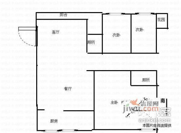 湘江北尚3室2厅2卫151㎡户型图