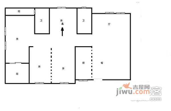 官邸国际4室2厅2卫158㎡户型图