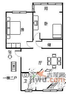 仁和里2室1厅1卫户型图