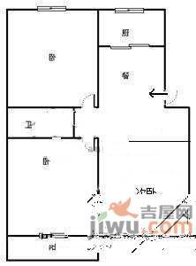 凯旋路小区3室1厅1卫88㎡户型图