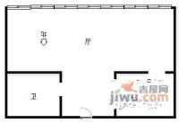 元茂大厦1室1厅1卫户型图