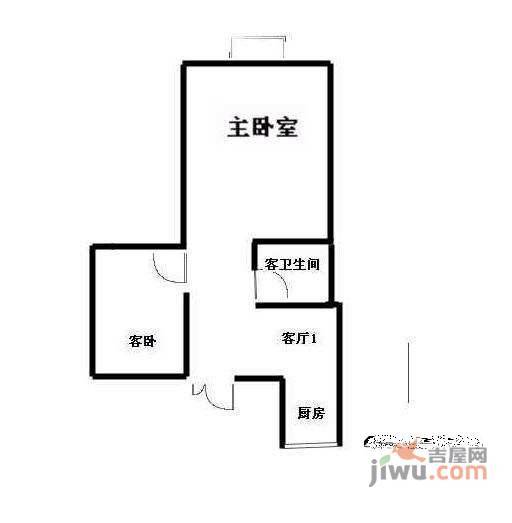 长新里2室1厅1卫户型图