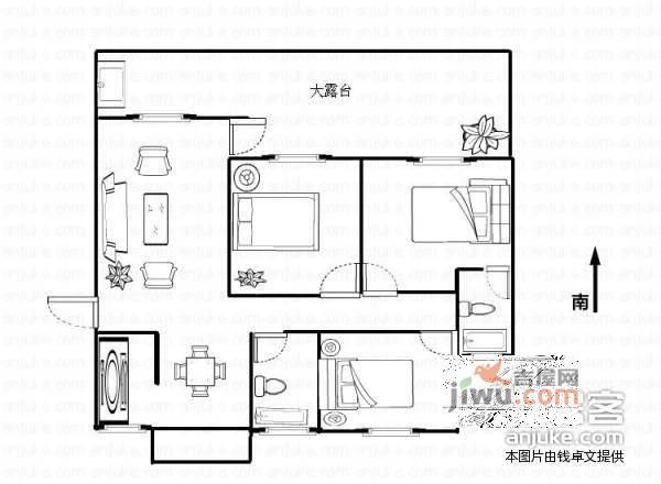 金基燕东园3室2厅2卫149㎡户型图