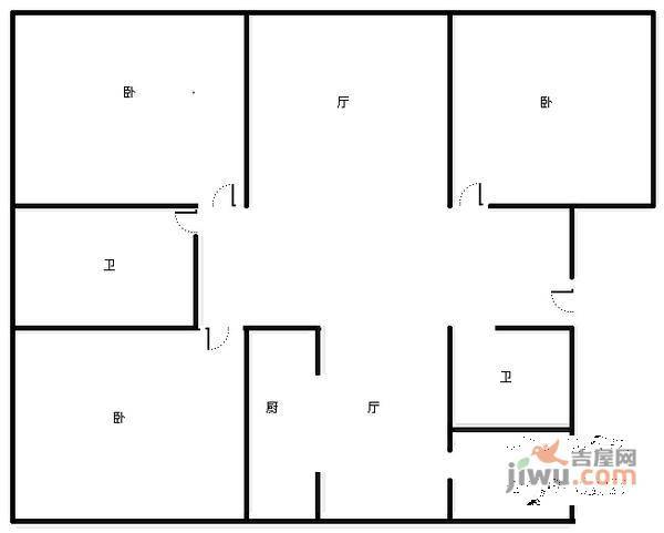 春江花月映霞苑3室2厅2卫179㎡户型图