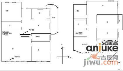 西溪名园5室2厅3卫306㎡户型图