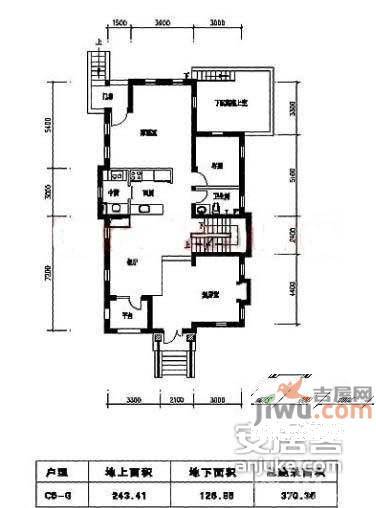 西溪名园4室2厅3卫306㎡户型图