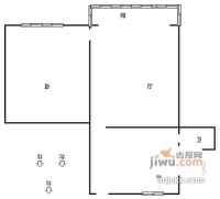 新丰新村1室1厅1卫35㎡户型图