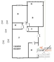 新丰新村2室1厅1卫54㎡户型图