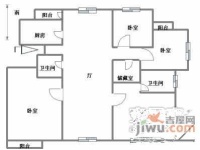 山水人家白沙岛4室2厅2卫161㎡户型图