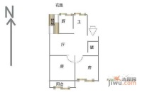 绿洲湾2室1厅1卫80㎡户型图