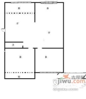 绿洲湾2室2厅1卫95㎡户型图