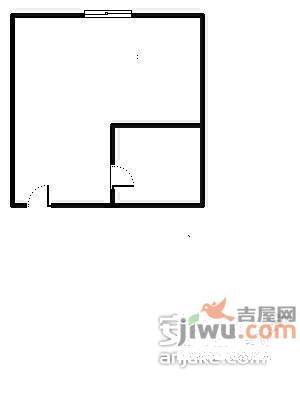 国都发展大厦1室1厅1卫36㎡户型图