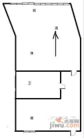 积善坊巷1室1厅1卫31㎡户型图