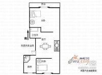 森仁里社区2室1厅1卫55㎡户型图